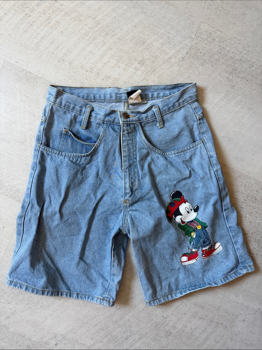 Vintage Mickey jean shorts